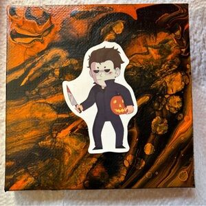 Original Acrylic Painting  Michael Myers Horror Movie